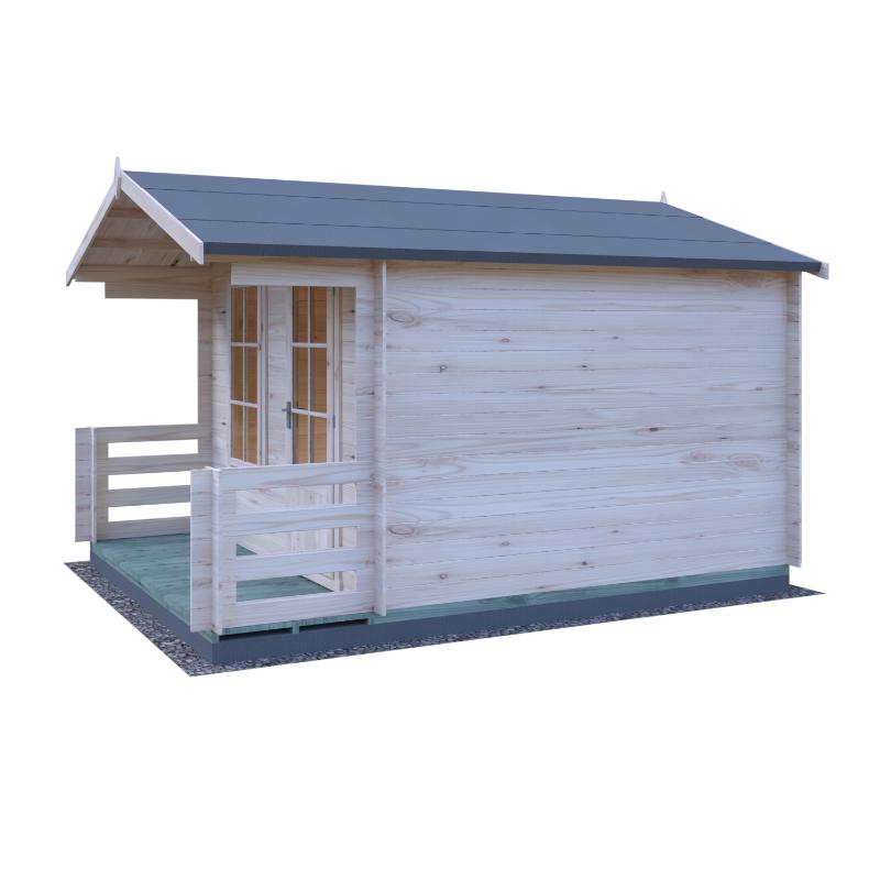 Shire Maulen with Verandah 10x10 19mm Log cabin