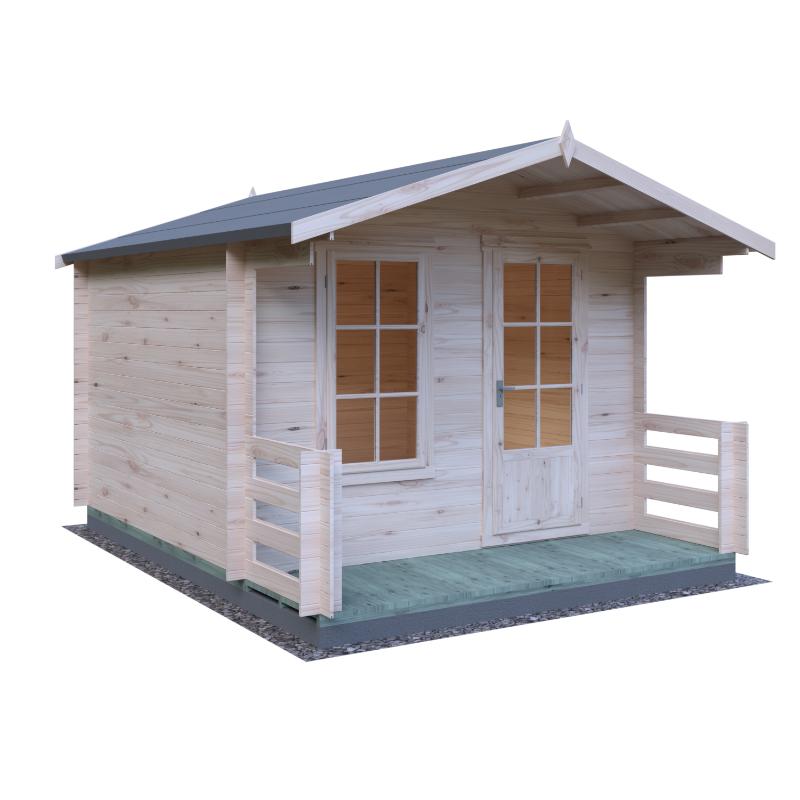 Shire Maulen with Verandah 10x10 19mm Log cabin