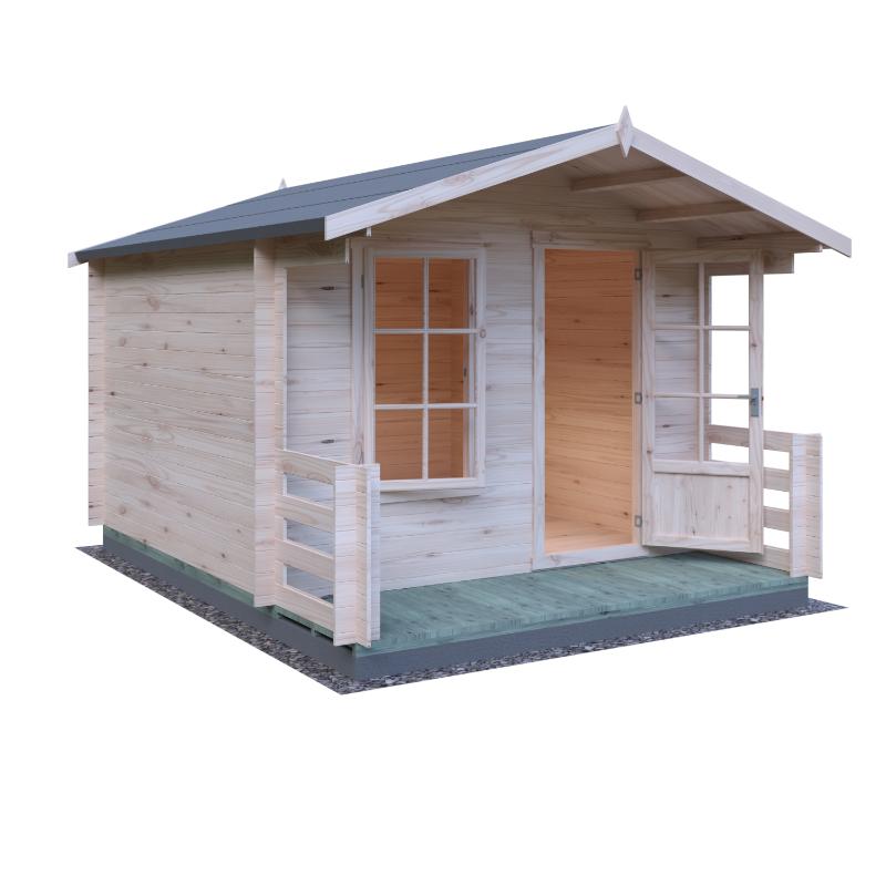 Shire Maulen with Verandah 10x10 19mm Log cabin