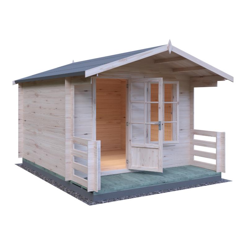 Shire Maulen with Verandah 10x10 19mm Log cabin