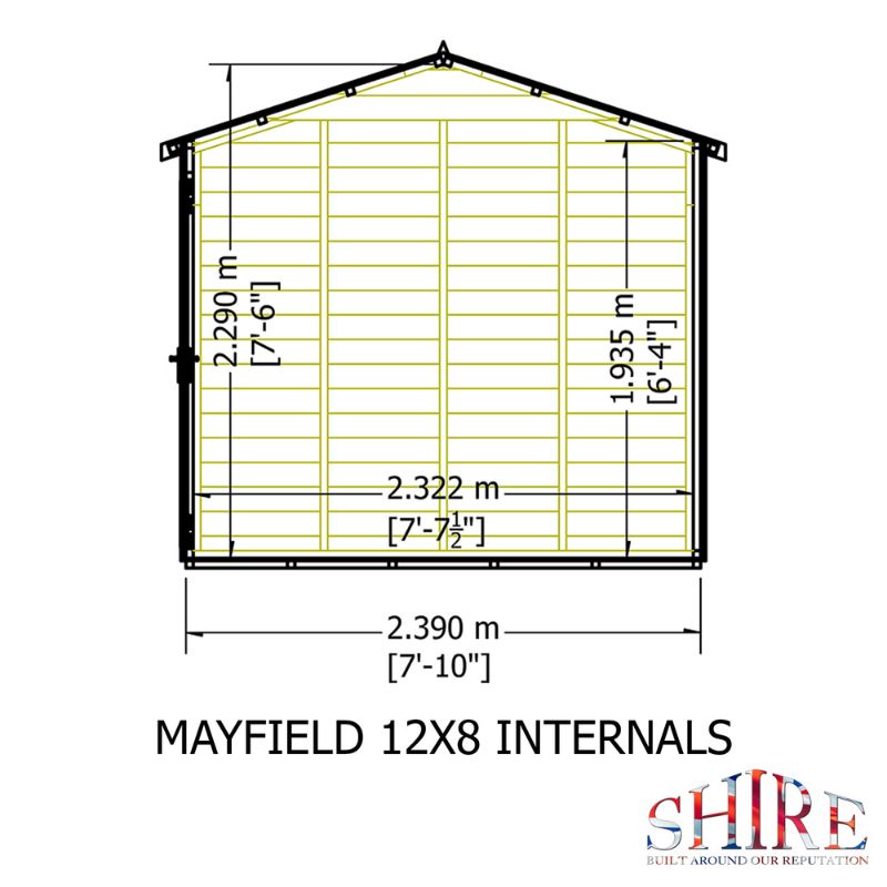 Shire Mayfield 12x6 Summerhouse