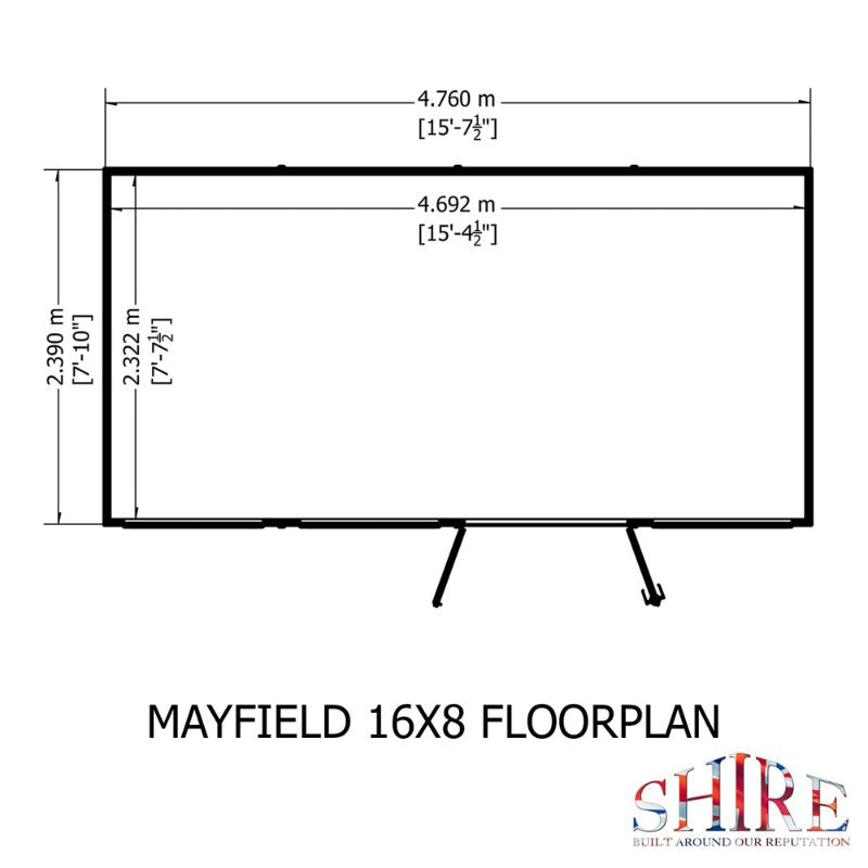 Shire Mayfield 16x6 Summerhouse