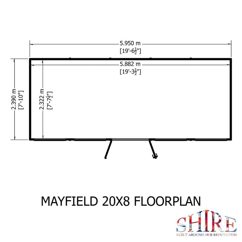 Shire Mayfield 20x6 Summerhouse