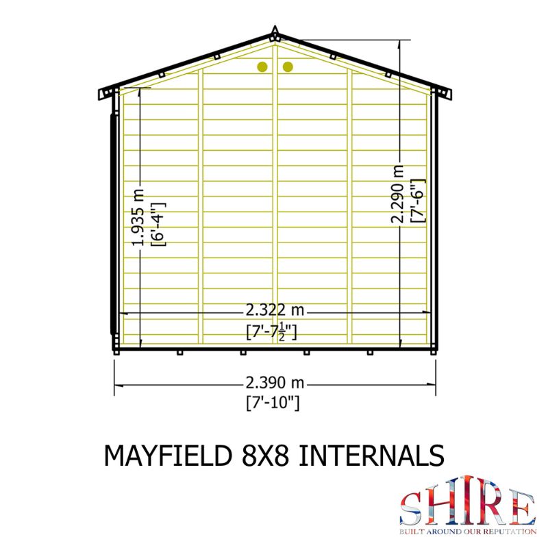 Shire Mayfield 8x6 Summerhouse