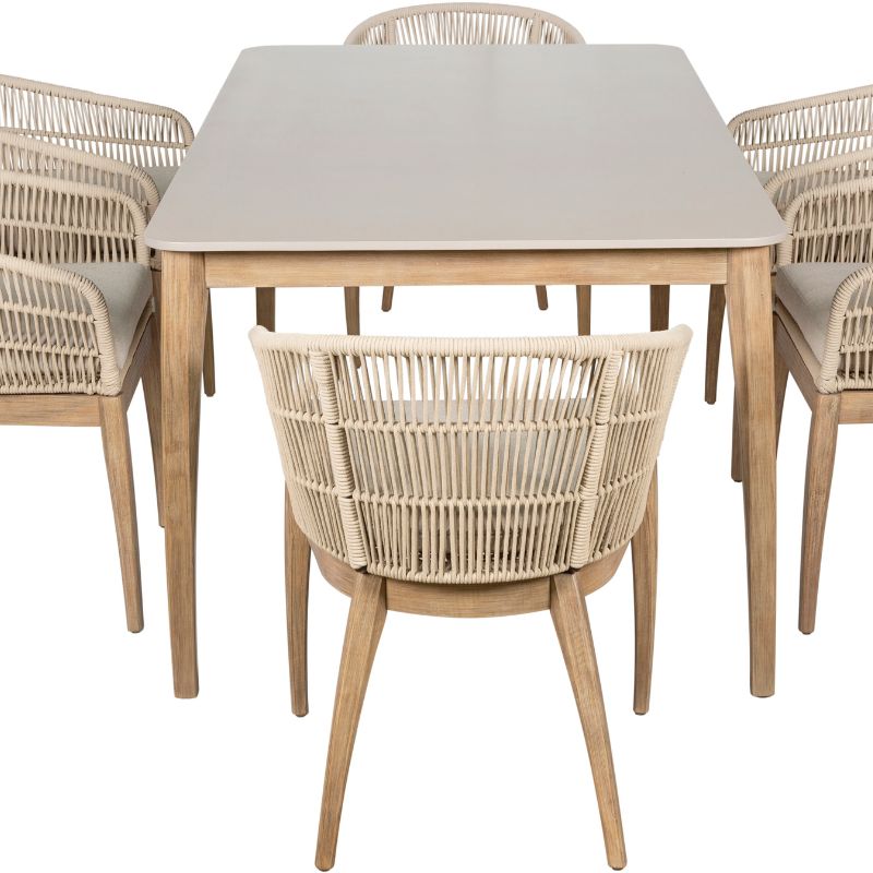 Pacific Lifestyle - Moeven Outdoor 6 Seater Dining Set