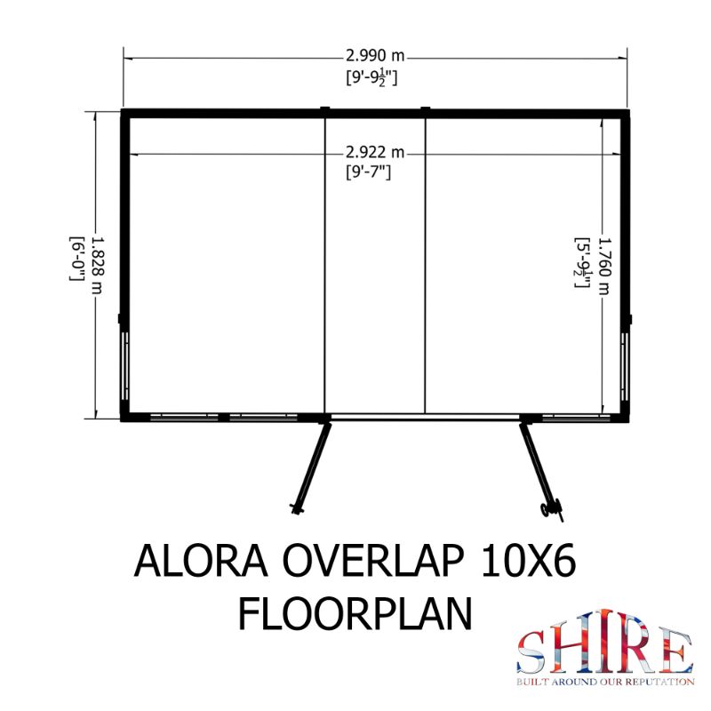 Shire Alora 10x6 Pent Summerhouse