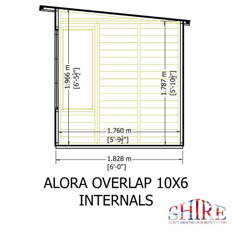 Shire Alora 10x6 Pent Summerhouse