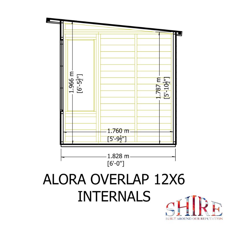 Shire Alora 12x6 Pent Summerhouse