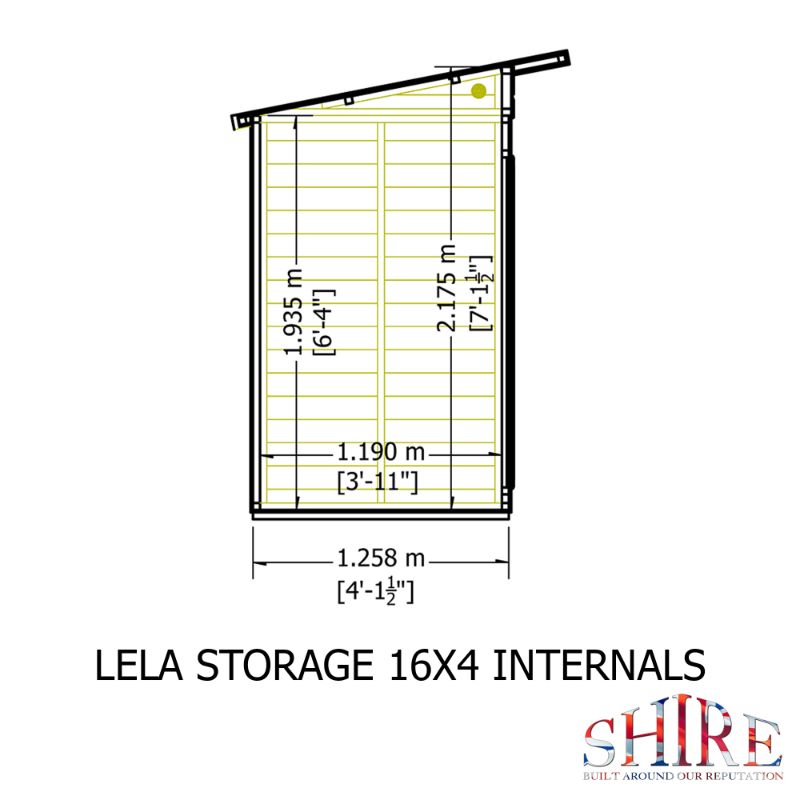 Lela 16x4 including Storage Summerhouse