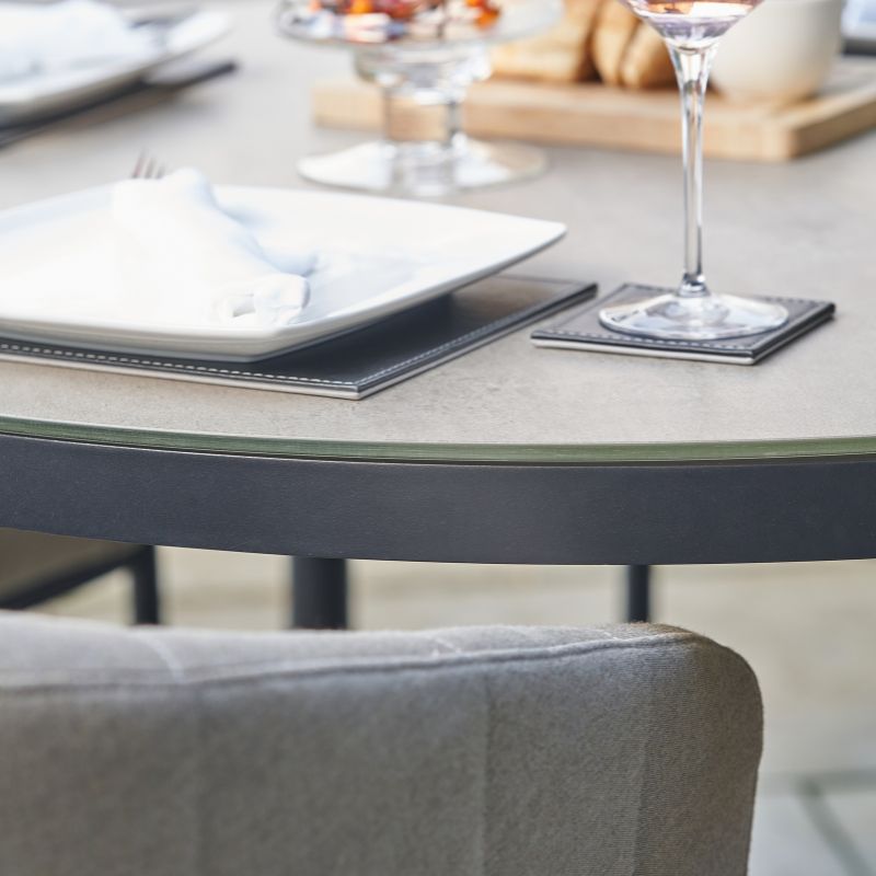 Pacific Lifestyle - Nevada Putty Outdoor 4 Seater Round Dining Set