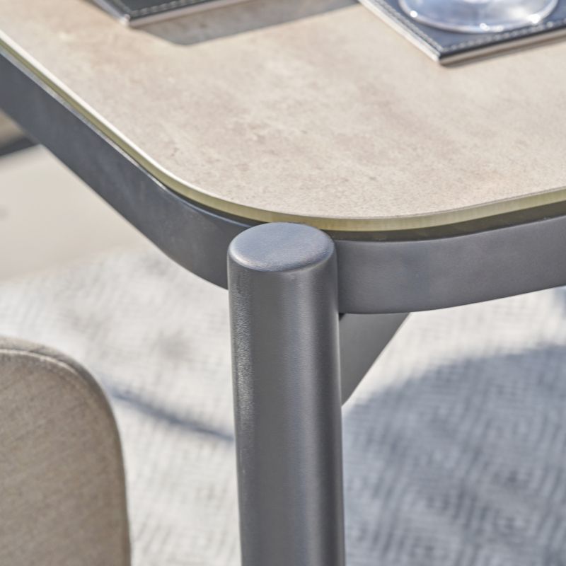 Pacific Lifestyle - Nevada Putty Outdoor 6 Seater Dining Set