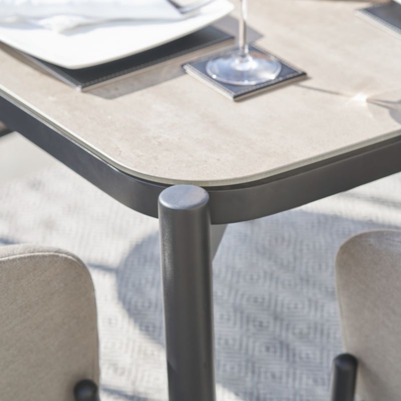 Pacific Lifestyle - Nevada Putty Outdoor 6 Seater Dining Set