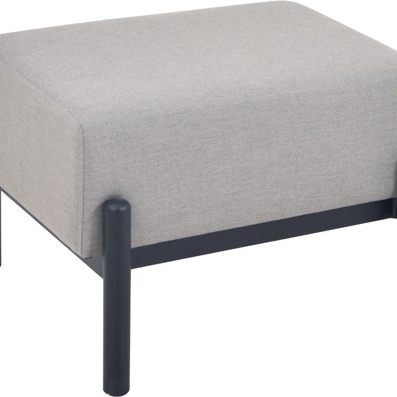 Pacific Lifestyle - Nevada Putty Small Outdoor Corner Seating Set with Coffee Table and Footstools
