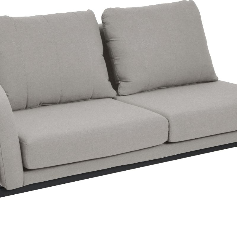 Pacific Lifestyle - Nevada Putty Small Outdoor Corner Seating Set with Coffee Table and Footstools