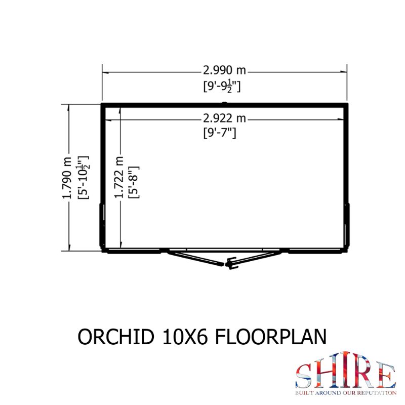 Orchid 10x6 Summerhouse
