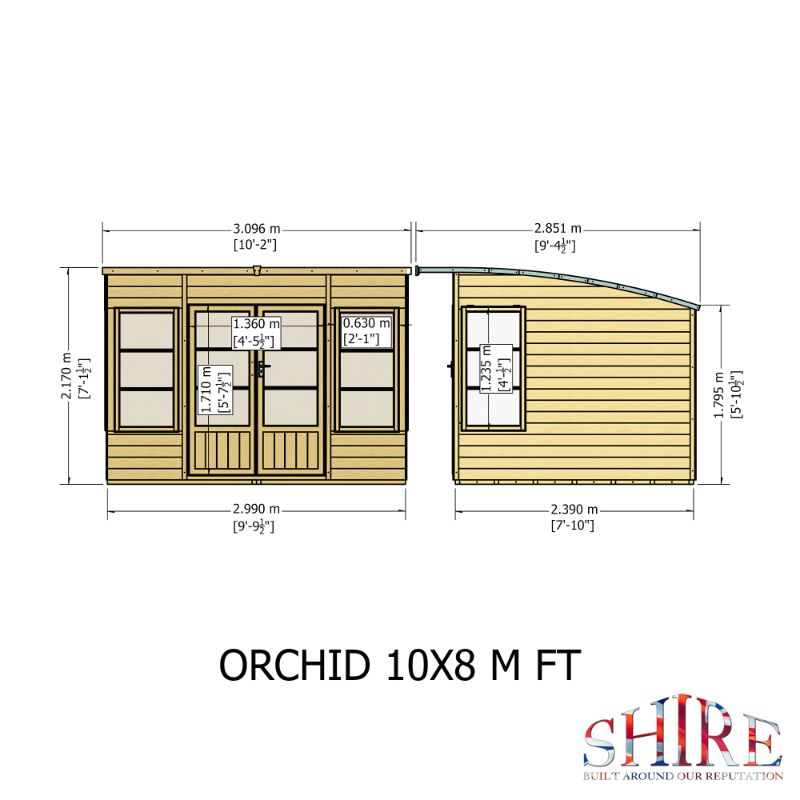 Orchid 10x8 Summerhouse