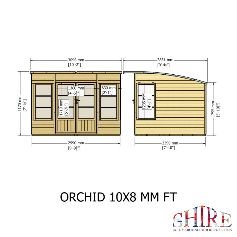 Orchid 10x8 Summerhouse