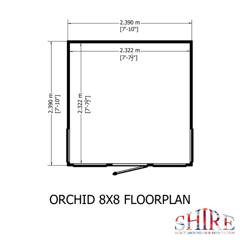 Orchid 8x8 Summerhouse