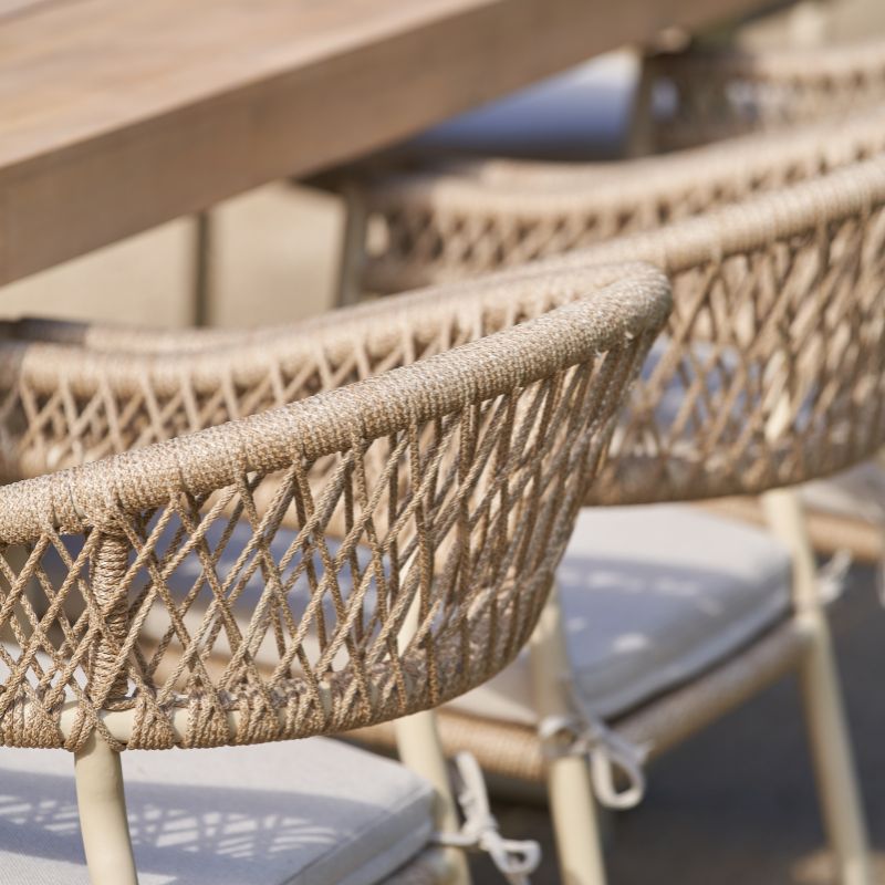 Pacific Lifestyle - Osaka Latte Outdoor 8 Seater Dining Set
