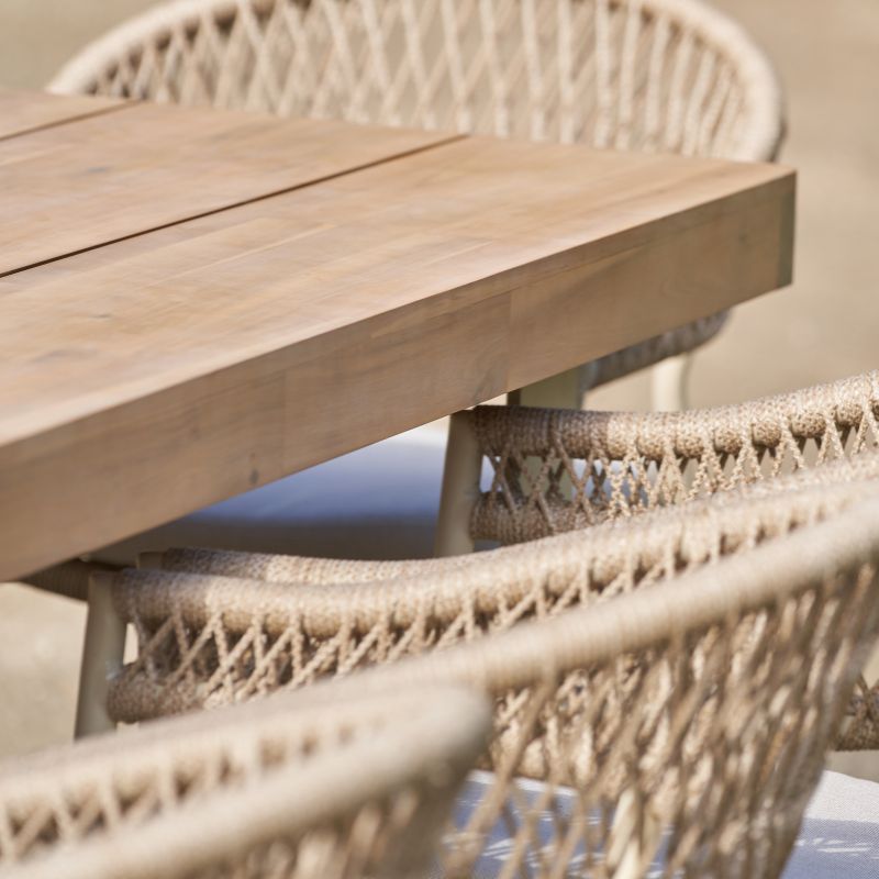 Pacific Lifestyle - Osaka Latte Outdoor 8 Seater Dining Set