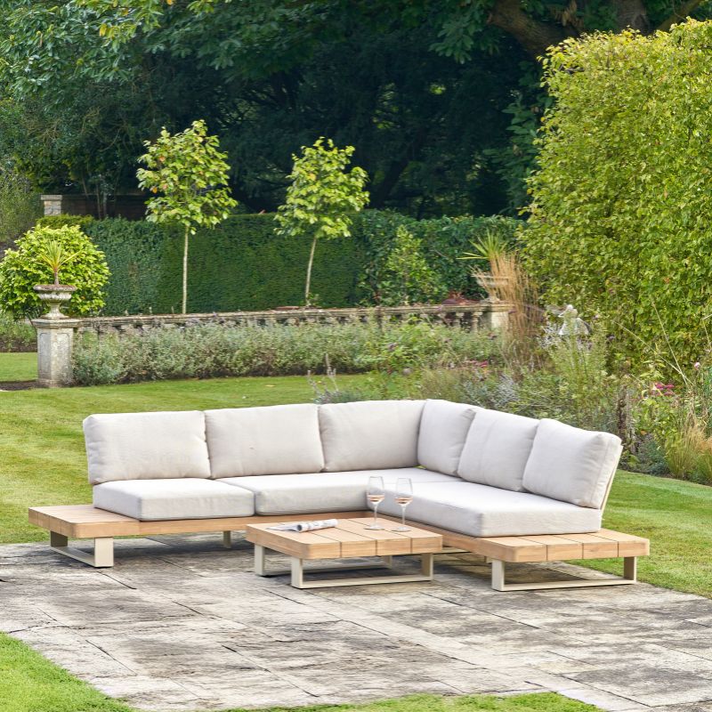 Pacific Lifestyle - Osaka Latte Outdoor Corner Seating Set