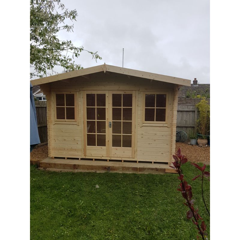 Shire Clipstone 12x10 28mm Log cabin