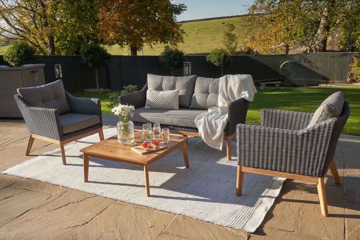 Pacific Lifestyle - Larissa Kubu Grey Outdoor Seating Set