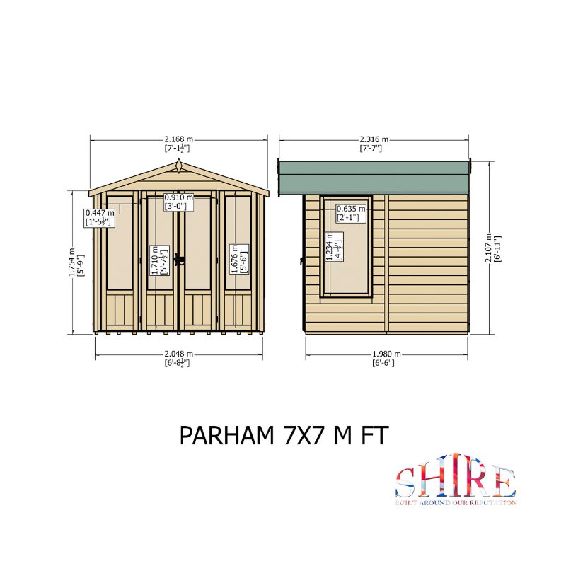 Shire Parham 7x7 Summerhouse