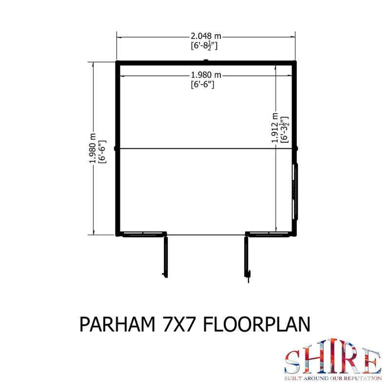 Shire Parham 7x7 Summerhouse