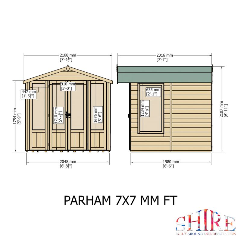 Shire Parham 7x7 Summerhouse