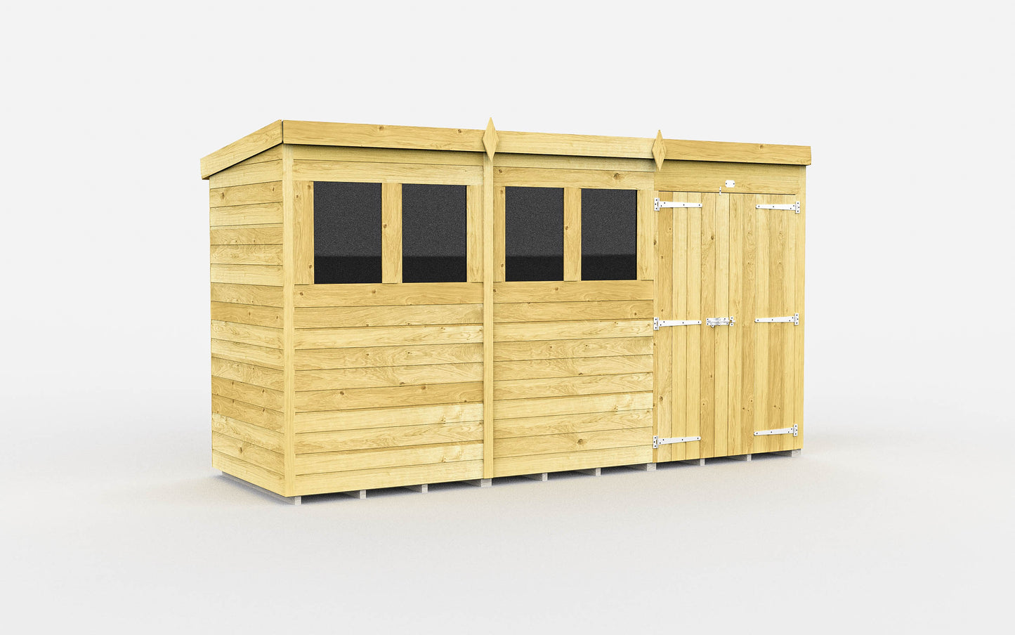 Sheds DIY Pent Garden Shed 4 ft Width