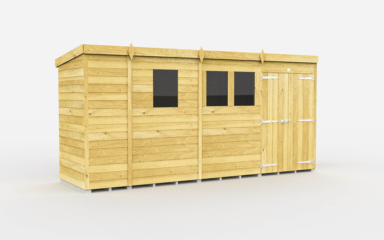 Sheds DIY Pent Garden Shed 4 ft Width