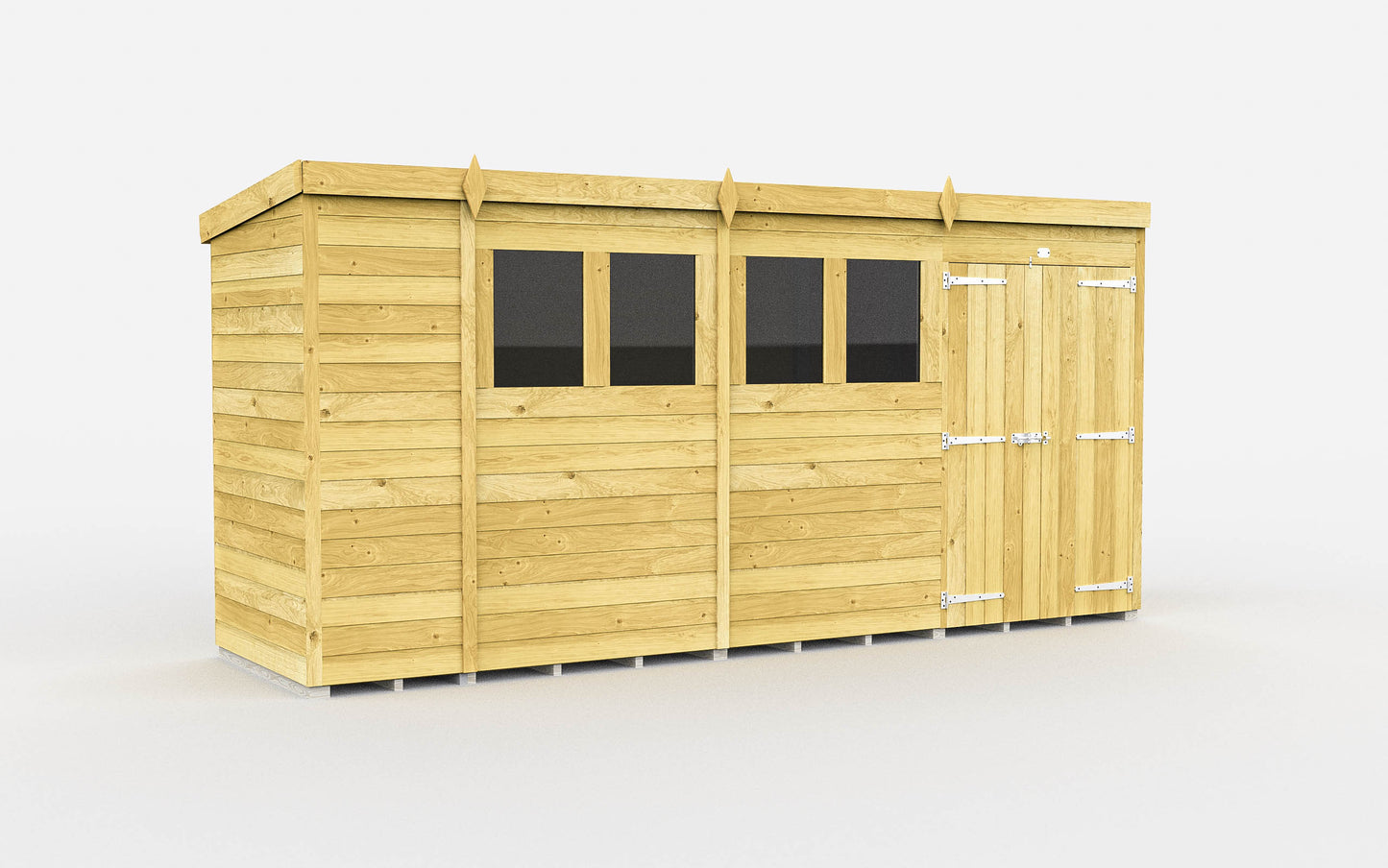 Sheds DIY Pent Garden Shed 4 ft Width