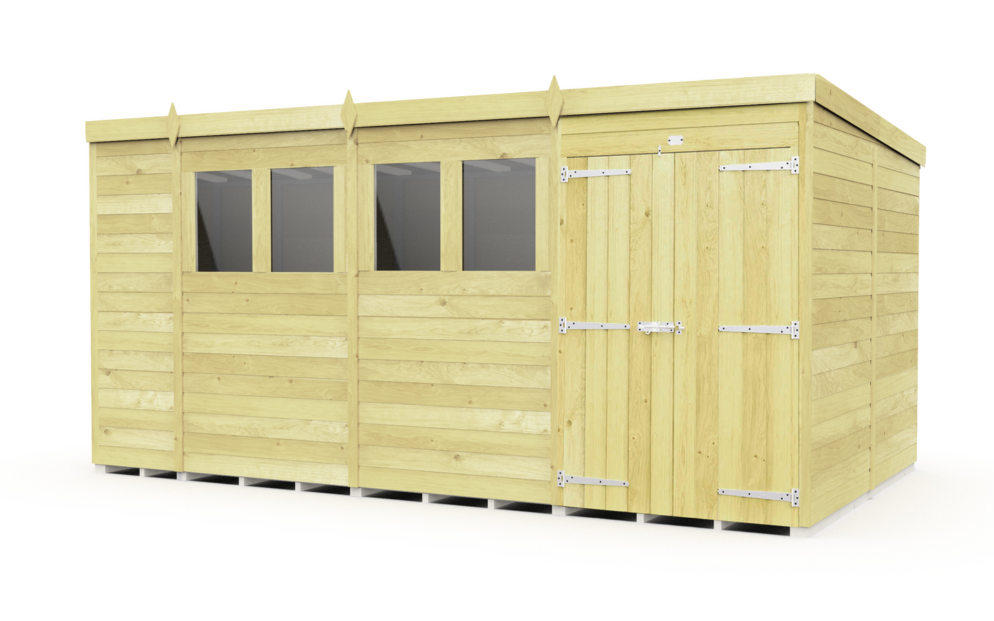 Sheds DIY Pent Garden Shed 8 ft Width