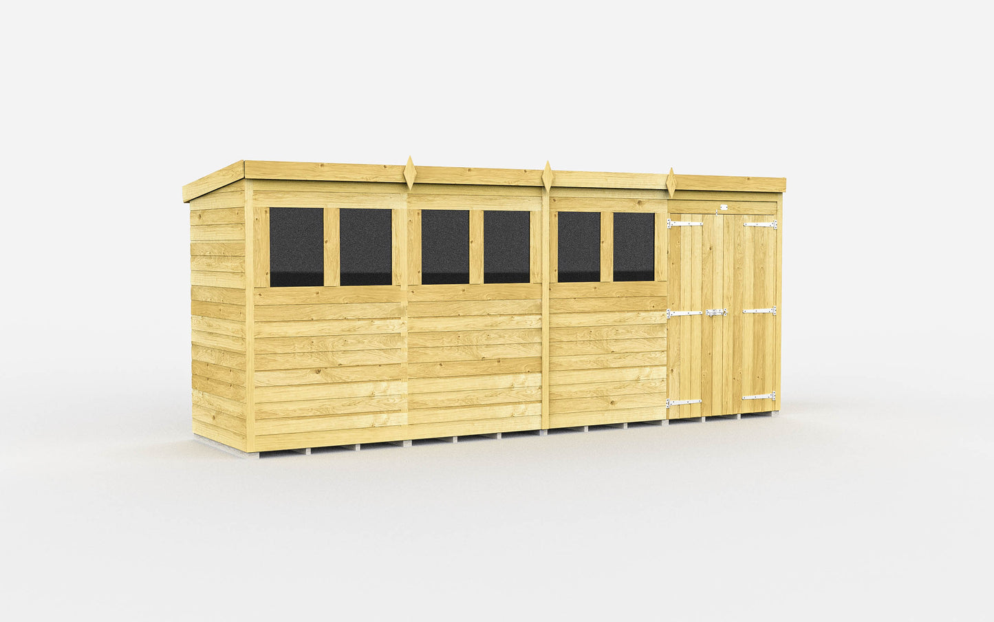 Sheds DIY Pent Garden Shed 4 ft Width