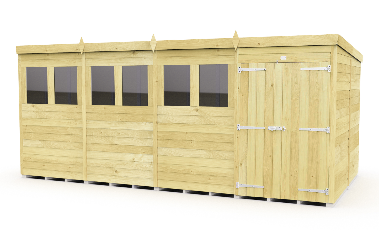 Sheds DIY Pent Garden Shed 8 ft Width