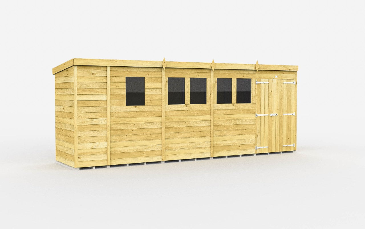 Sheds DIY Pent Garden Shed 4 ft Width