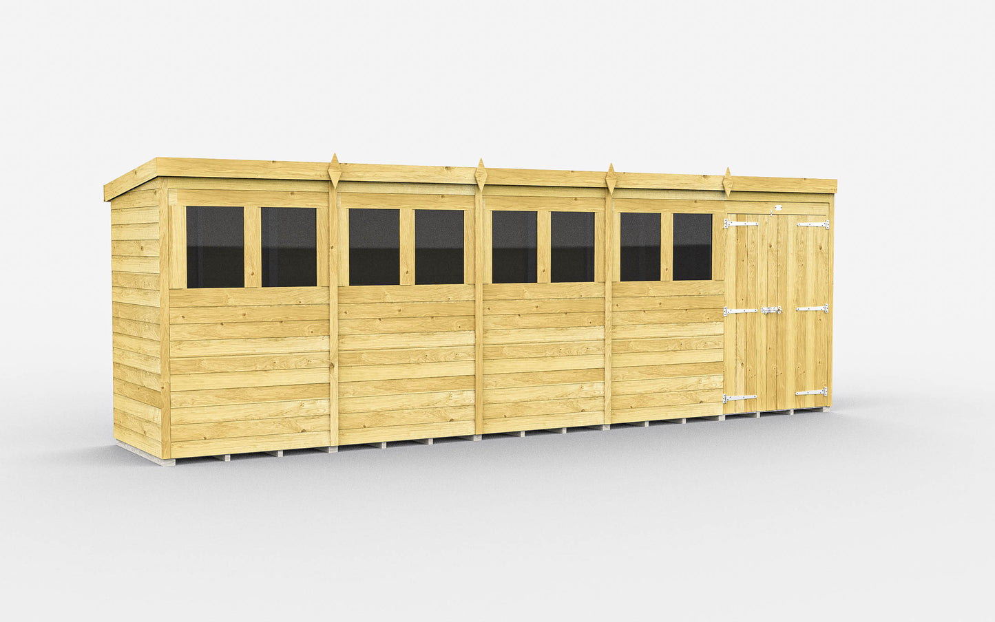 Sheds DIY Pent Garden Shed 4 ft Width