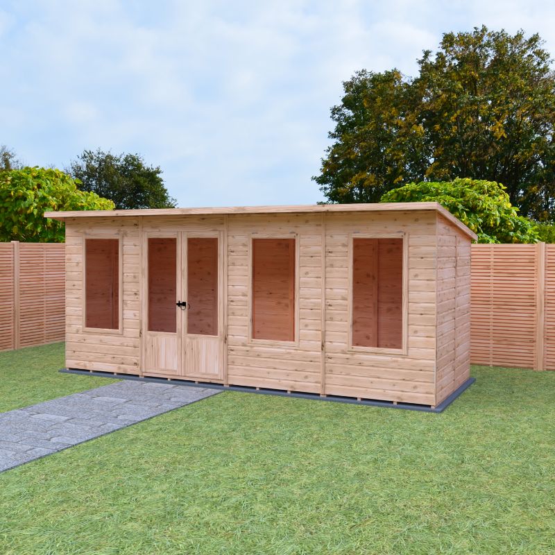 Shire Peony 16x6 Pent Summerhouse