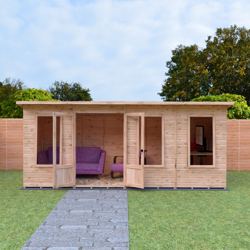 Shire Peony 16x6 Pent Summerhouse
