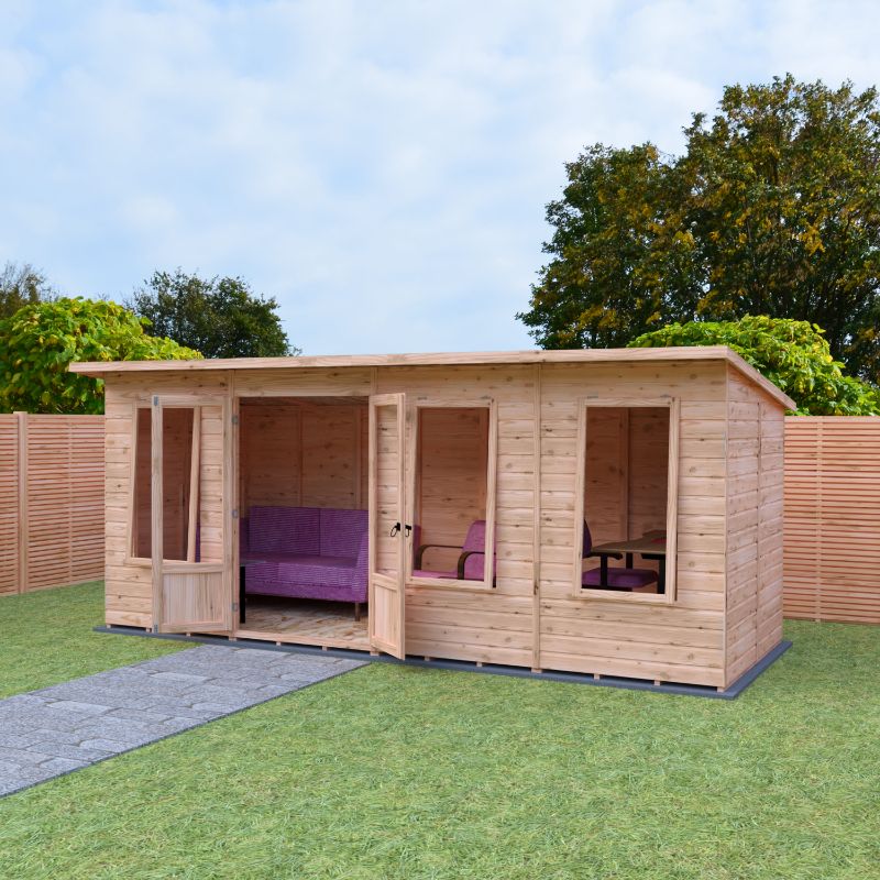 Shire Peony 16x6 Pent Summerhouse