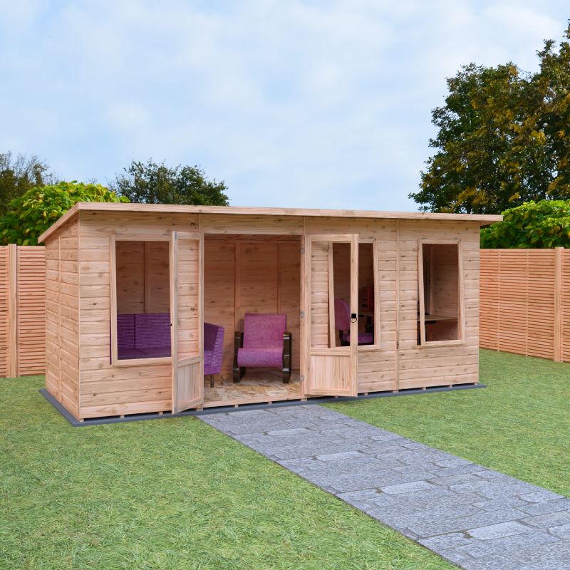 Shire Peony 16x6 Pent Summerhouse