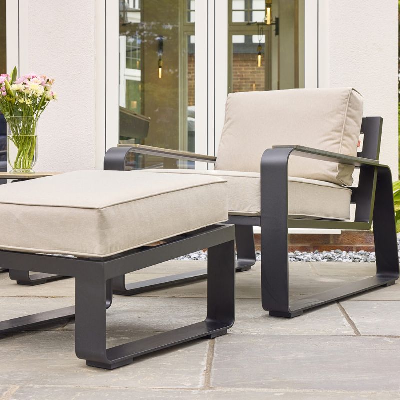 HEX Living Sandon Chair and Footstool Set