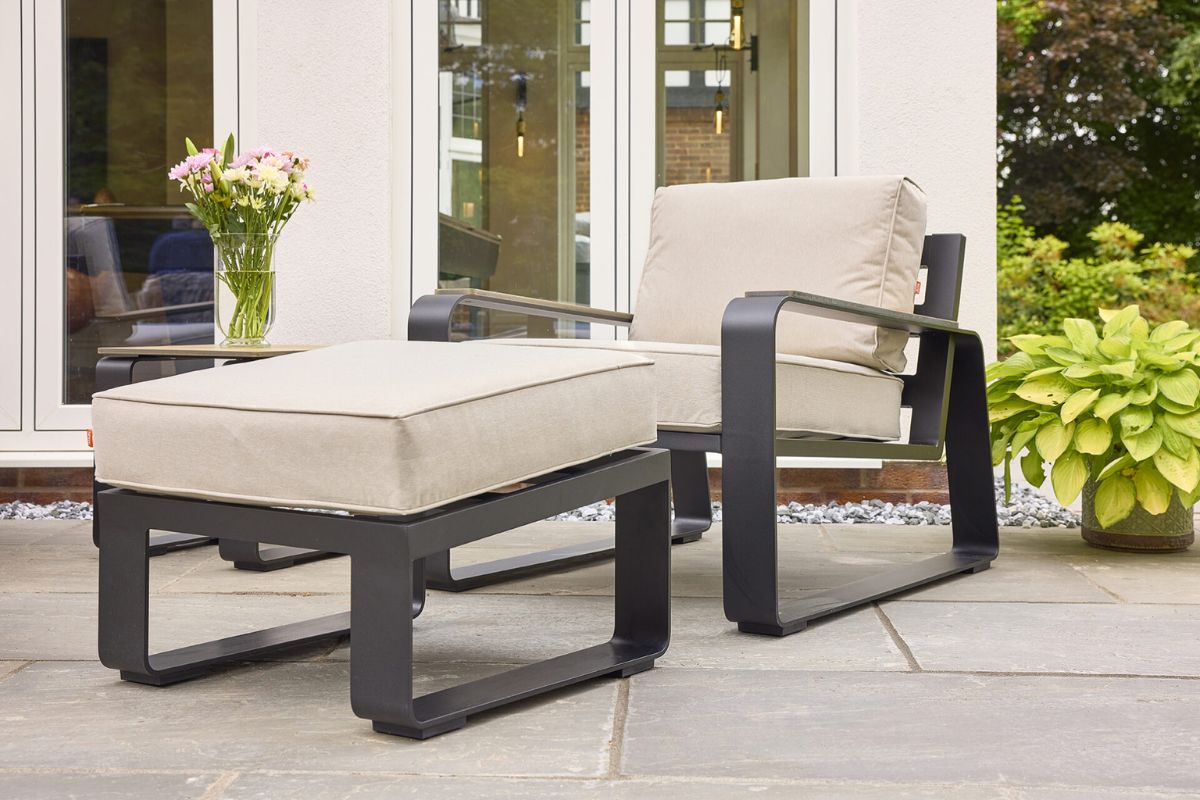 HEX Living Sandon Chair and Footstool Set