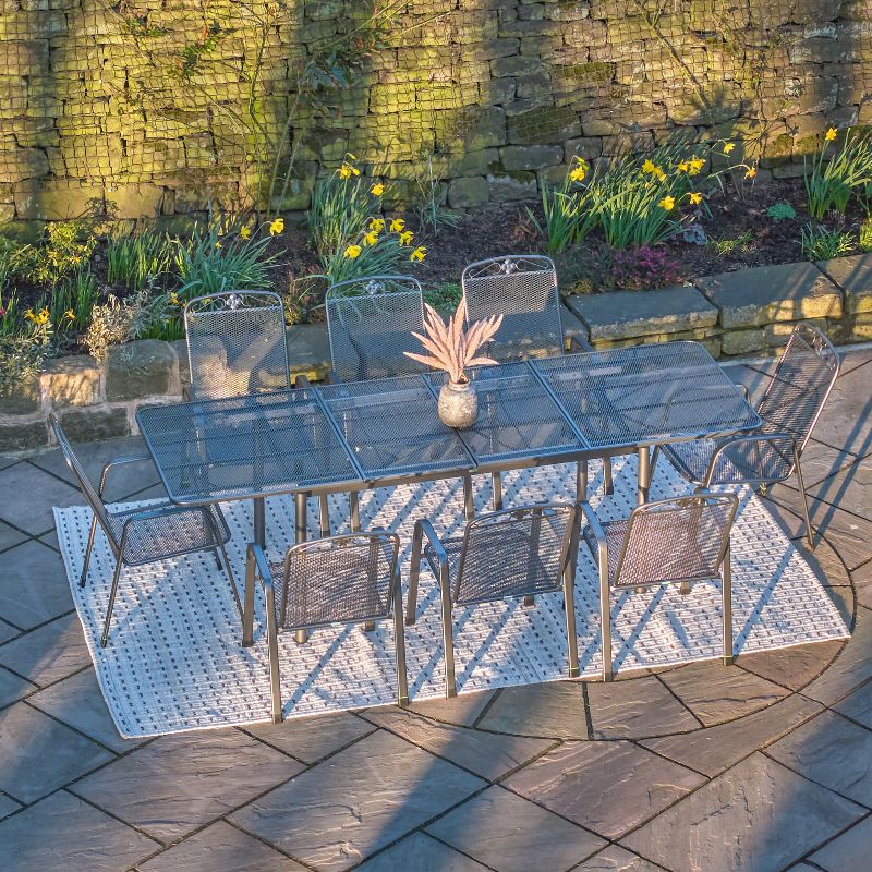 Pacific Lifestyle - Savoy Extendable Rectangular 8 Seater Dining Set
