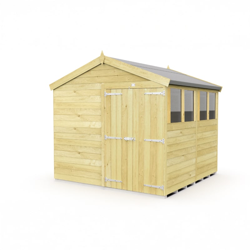 Sheds DIY Apex Garden Shed 8 ft Width