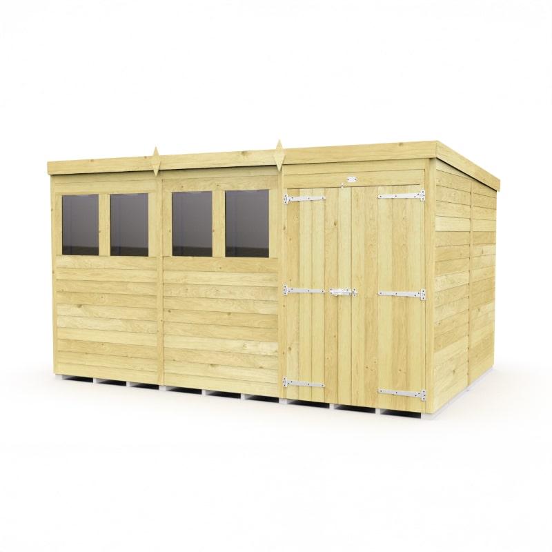 Sheds DIY Pent Garden Shed 8 ft Width