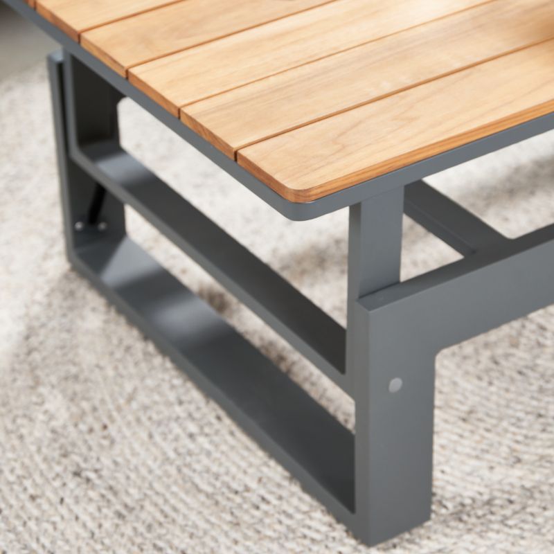 Pacific Lifestyle - Stockholm Anthracite Outdoor Corner Seating Set
