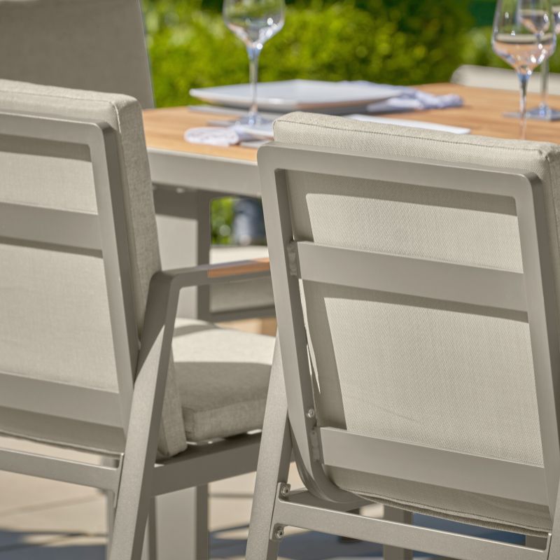 Pacific Lifestyle - Stockholm Limestone Outdoor 6 Seater Dining Set