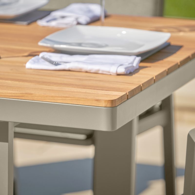Pacific Lifestyle - Stockholm Limestone Outdoor 6 Seater Dining Set
